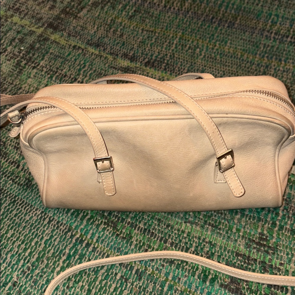 Paloma Wool Beige Leather Shoulder Bag - Picture 7 of 9